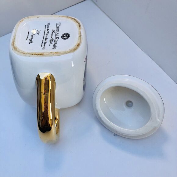 Thomas Kinkade Home Is Where The Heart Is II Decorative Tea Pot Teleflora Gift - Picture 10 of 10